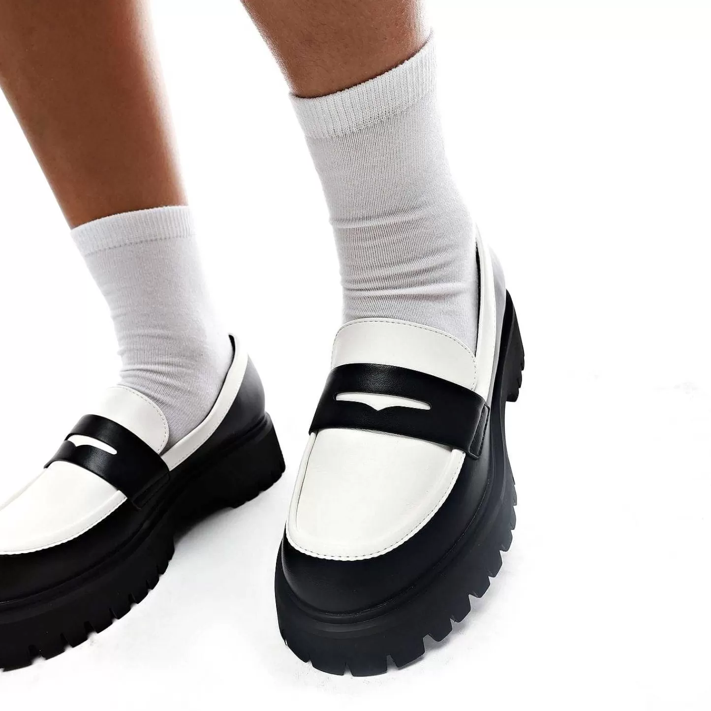 Fashion Brzozowe Monochromatyczne Mokasyny Damskie Niesznurowane Mokasyny