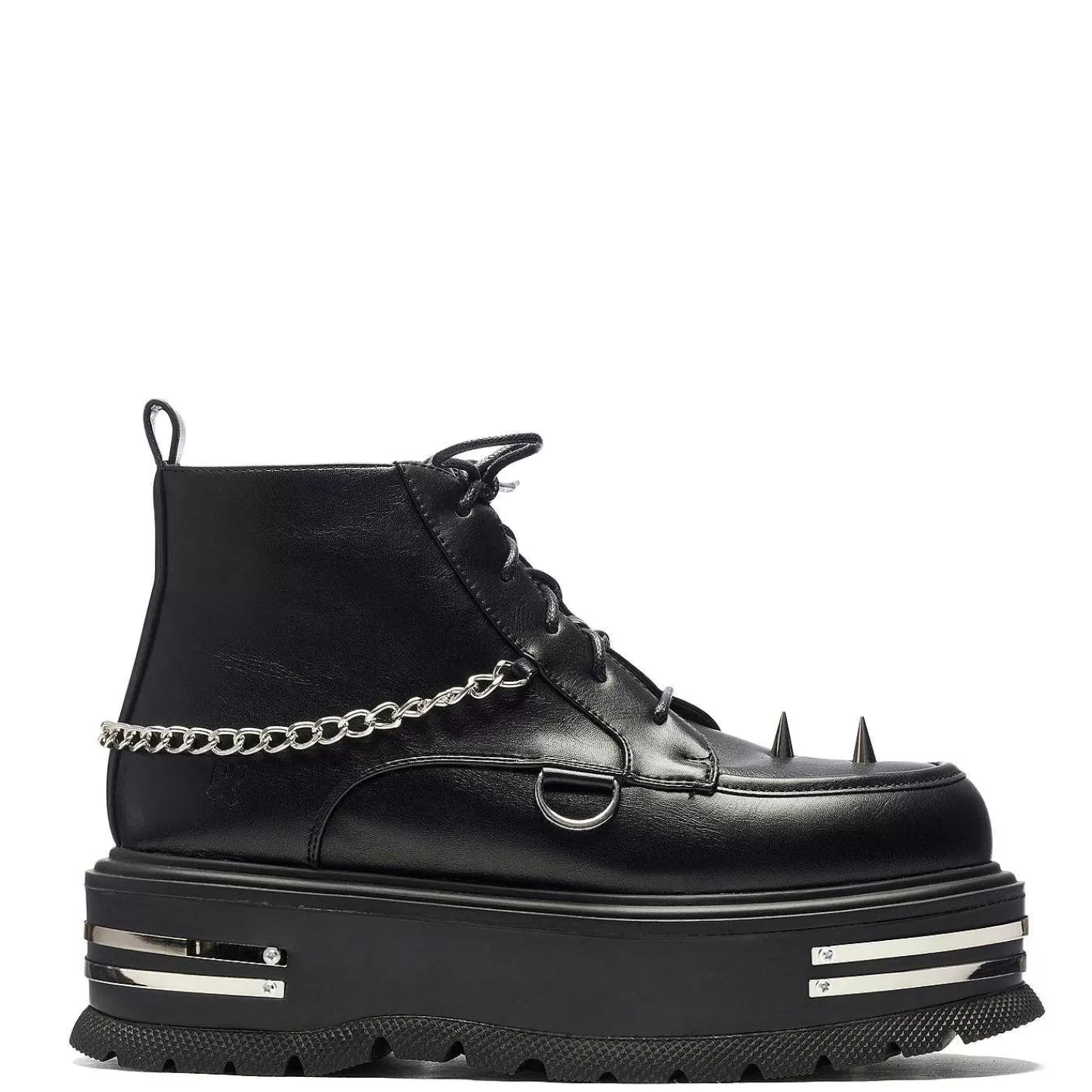 Best Buty Grunge The Silence Platform - Czarne Damskie Buty Do Kostki