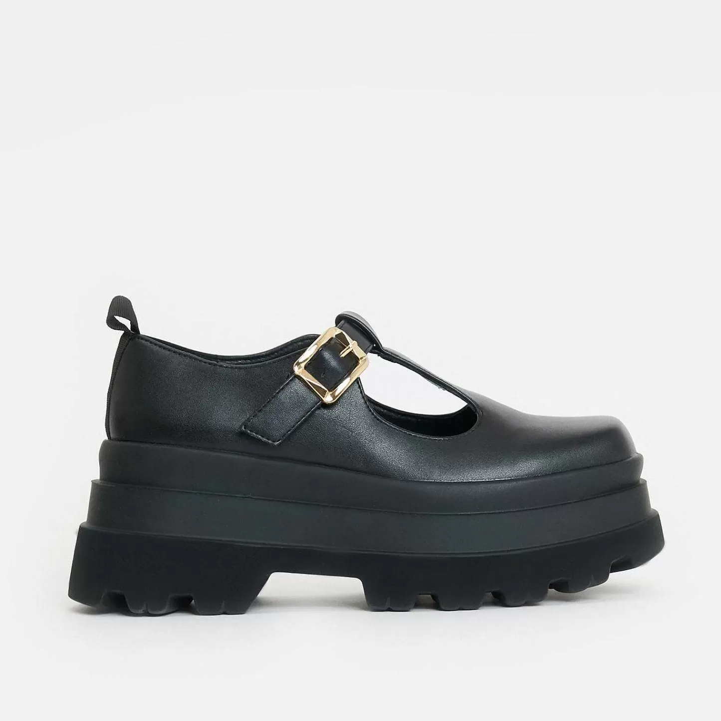 Hot Buty Mary Jane Na Platformie Silent Amity Trident Damskie Czarnej Mary Janes