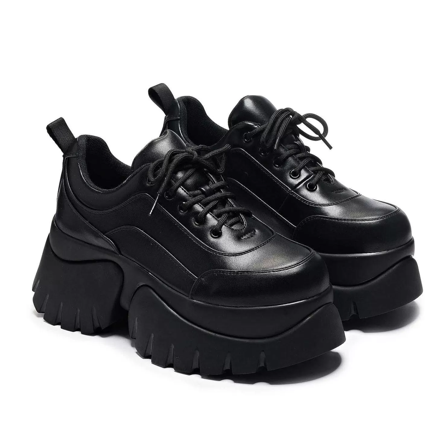 Store Buty Na Platformie Chronicles Vilun Damskie Czarne Trampki