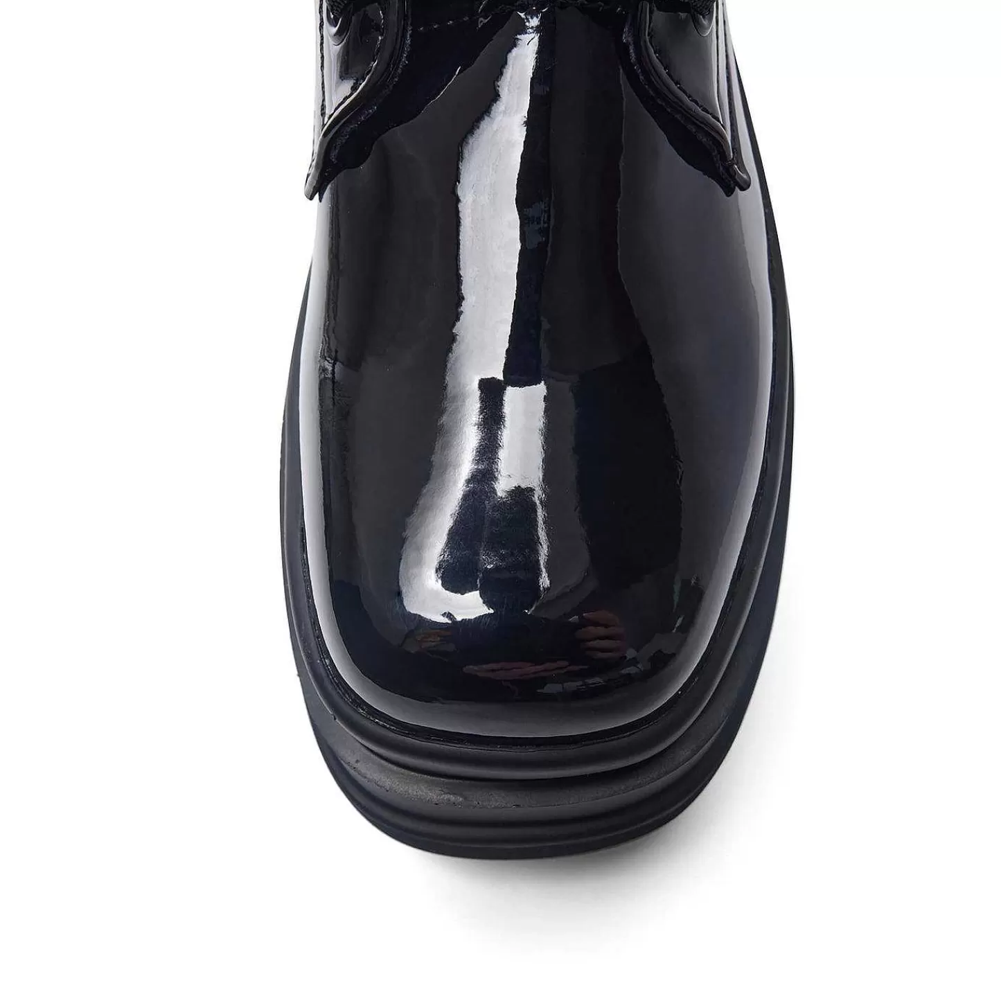 Best Buty Na Platformie Patentowej Deathwatch Trident Damskie Buty Do Kostki