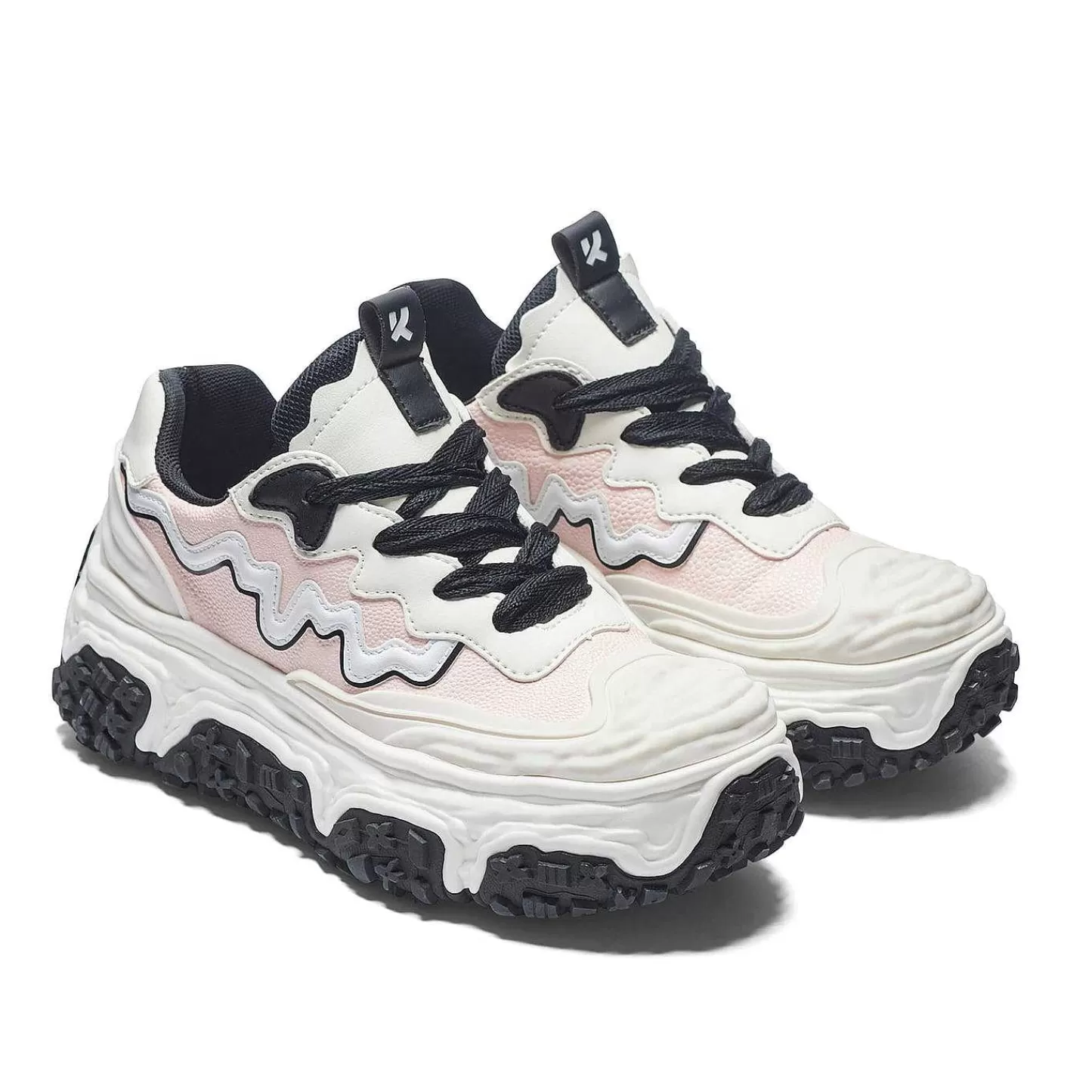 New Buty Sportowe Layer Cake Na Grubej Podeszwie Biale Damskie Grube Tenisówki