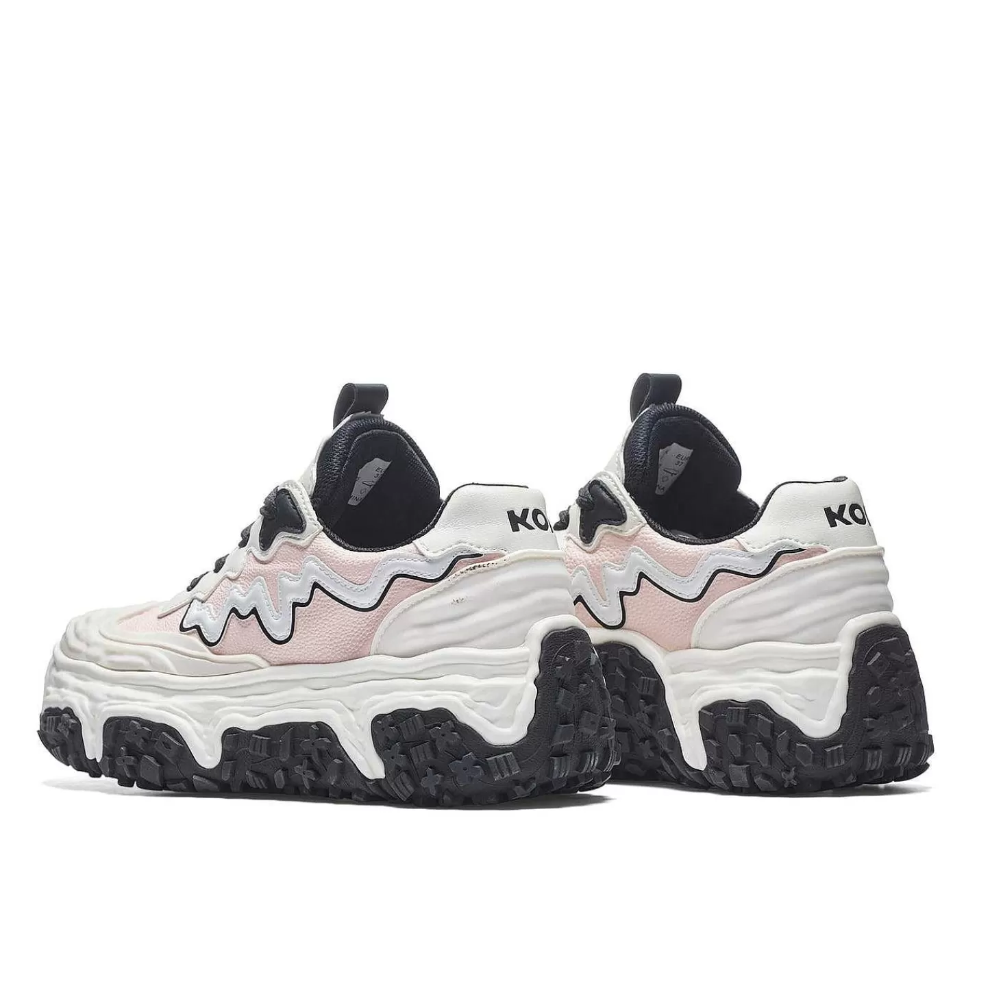 Best Buty Sportowe Layer Cake Na Grubej Podeszwie Biale Damskie Sportowi Trenerzy