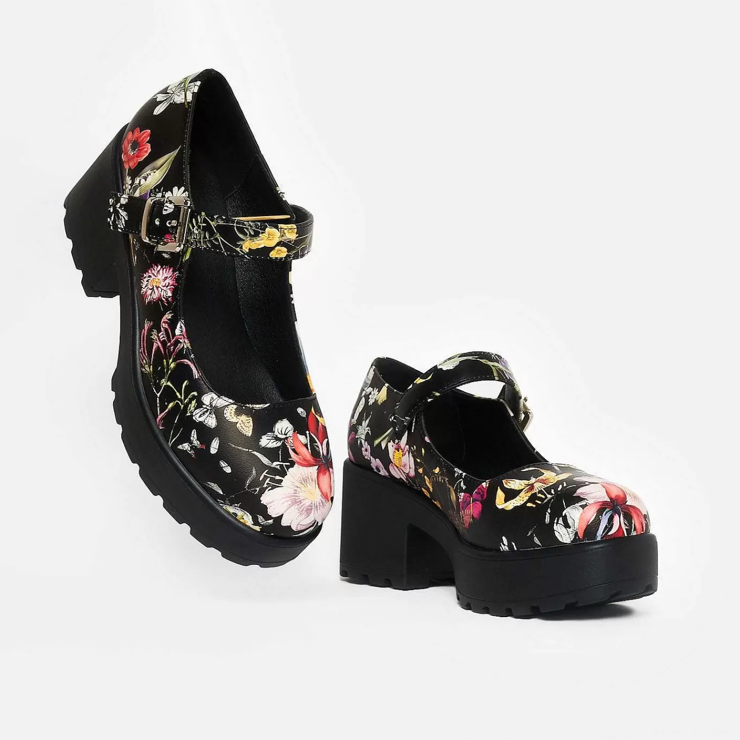 Sale Buty Tira Mary Jane „Edycja Kwiatowa" Damskie Wydrukowano Mary Janes