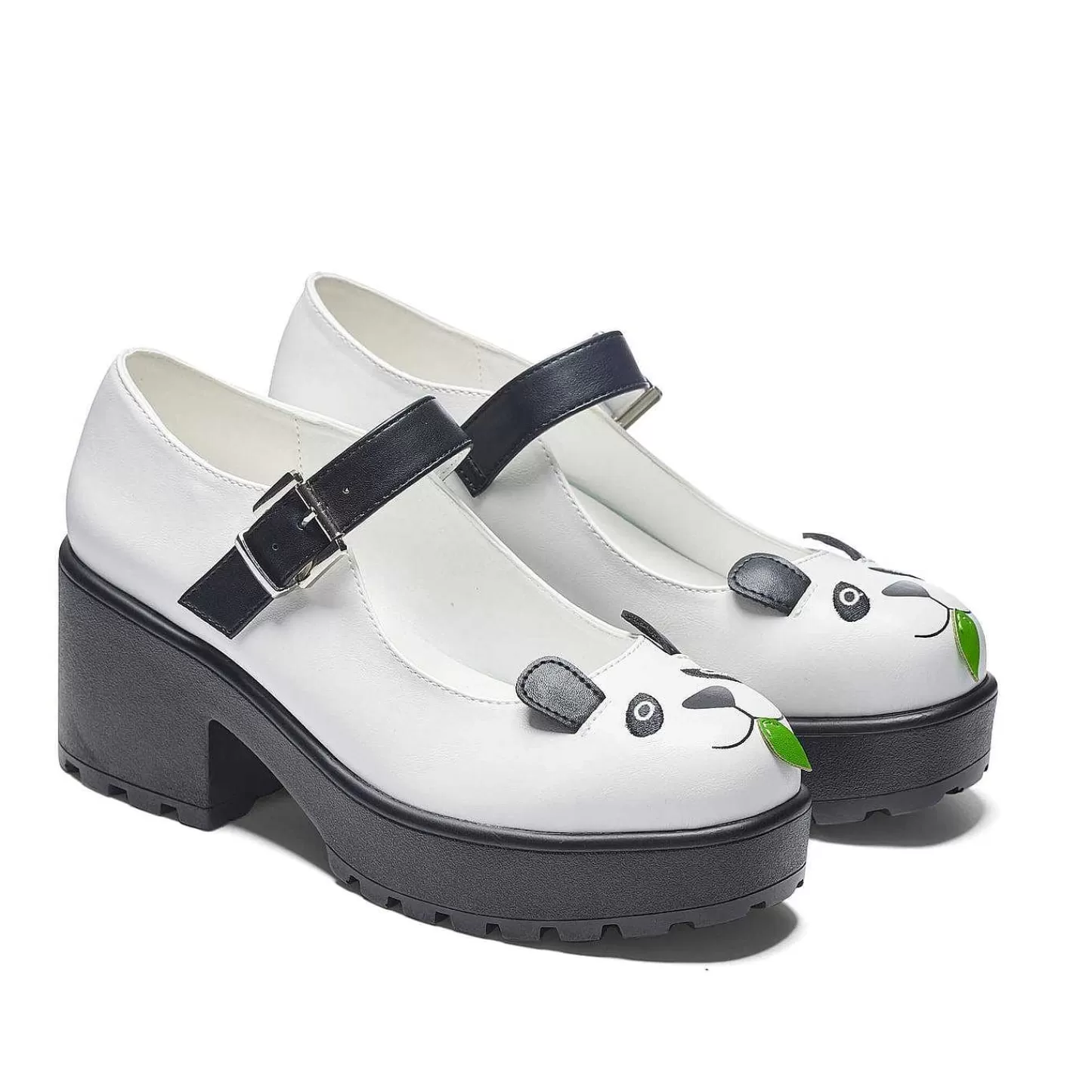 Store Buty Tira Mary Jane „Pondering Panda Edition" Damskie Mary Janes Na Obcasie