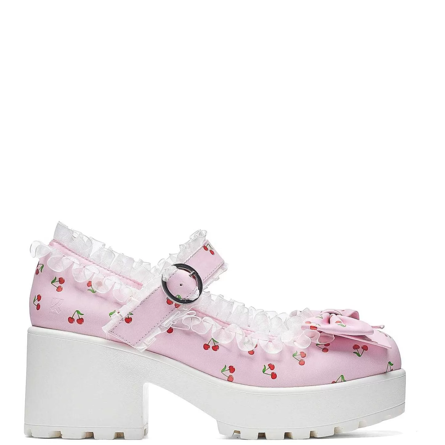 Shop Buty Tira Mary Janes „Pink Cherry Bakewell Edition" Damskie Wydrukowano Mary Janes