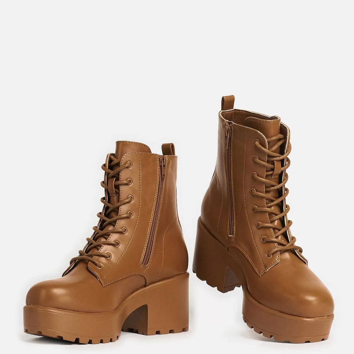 Best Sale Buty Wojskowe Na Platformie Gin Burnt Orange Damskie Buty Platformowe