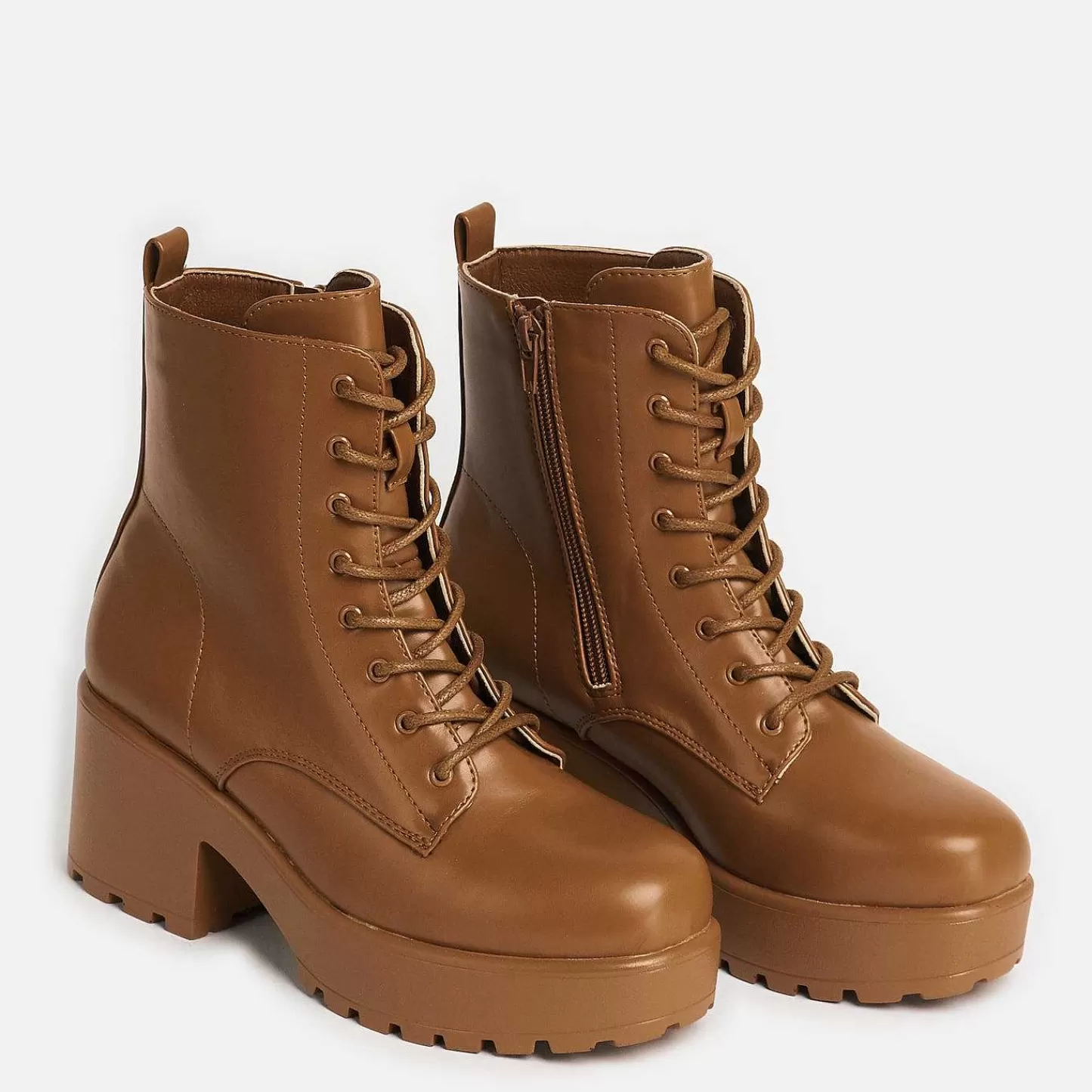 Best Sale Buty Wojskowe Na Platformie Gin Burnt Orange Damskie Buty Platformowe