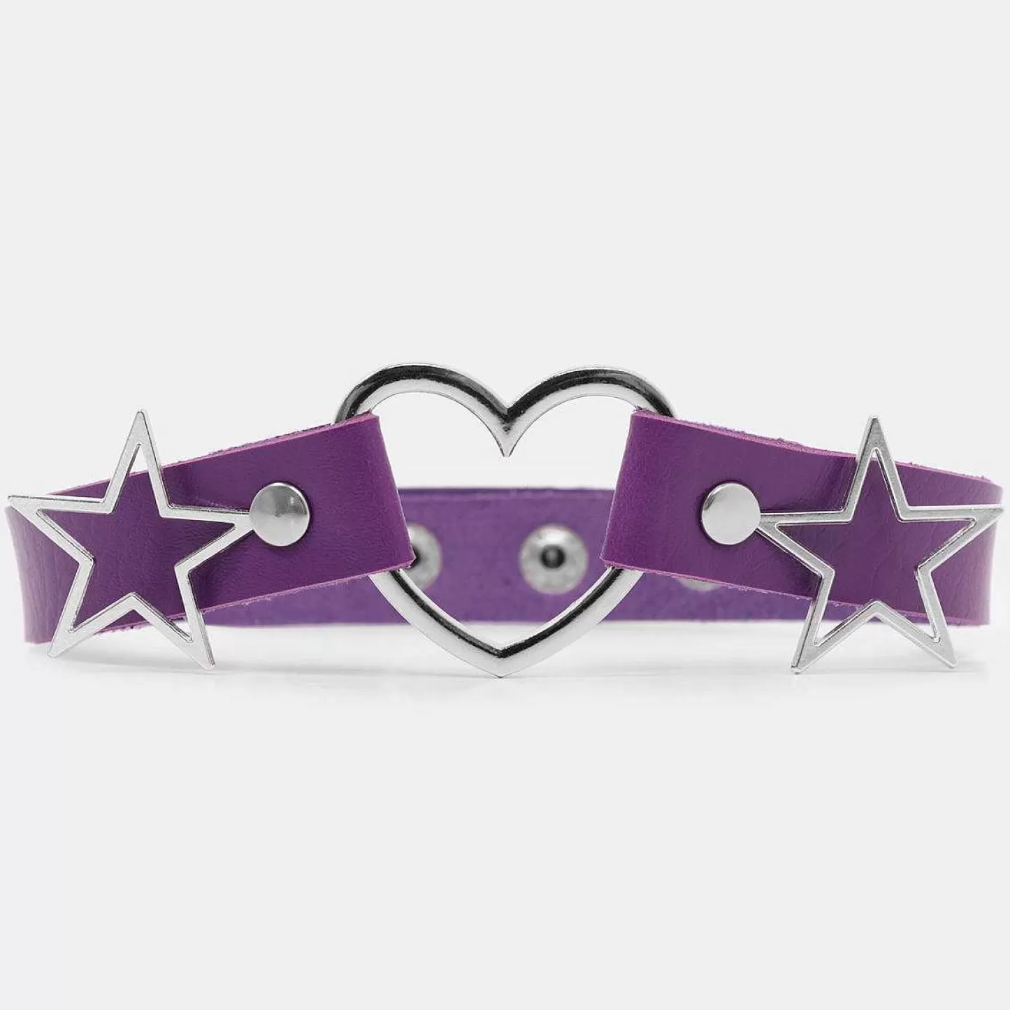 New Choker W Kolorze Fioletowym Starshine Damskie Naszyjniki