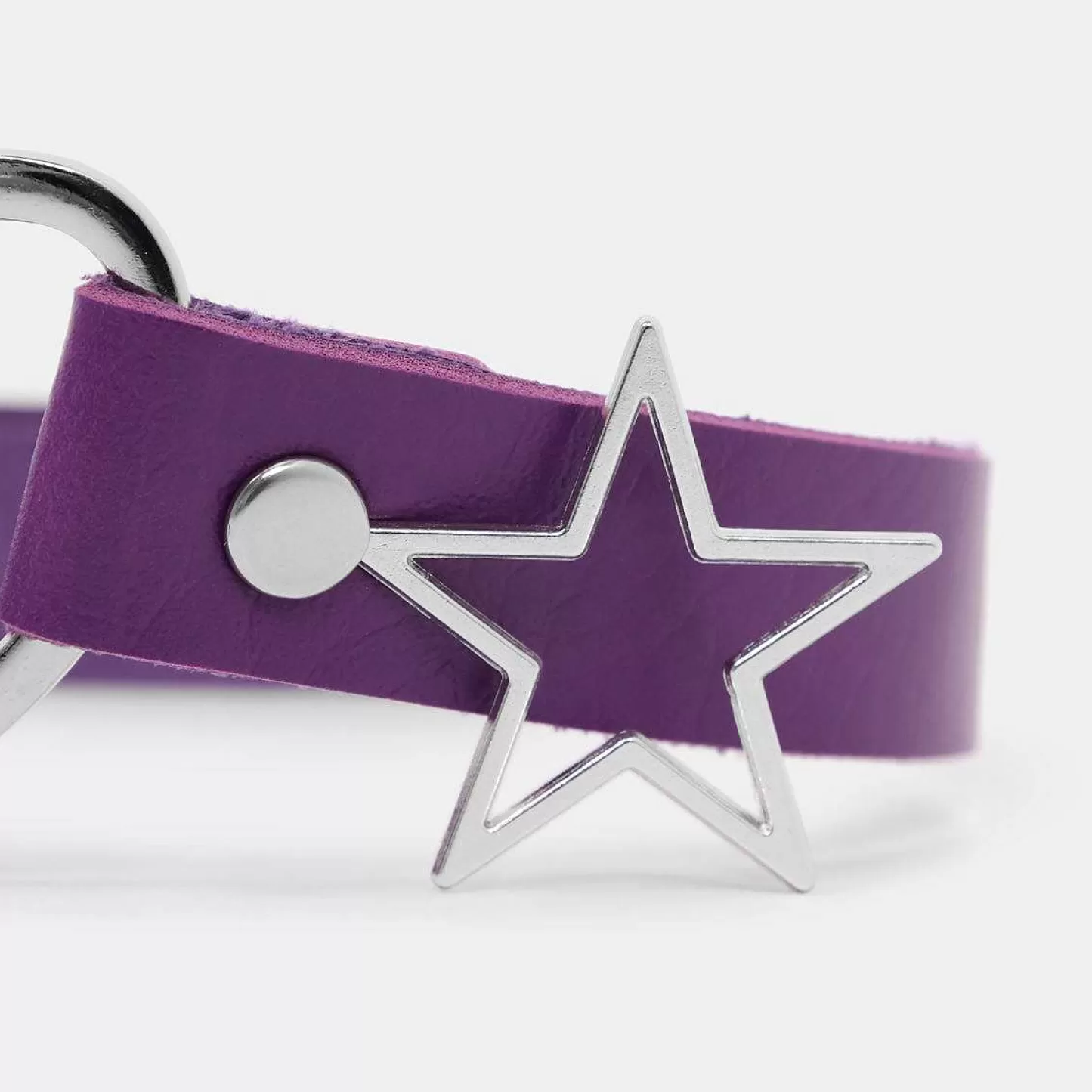 New Choker W Kolorze Fioletowym Starshine Damskie Naszyjniki