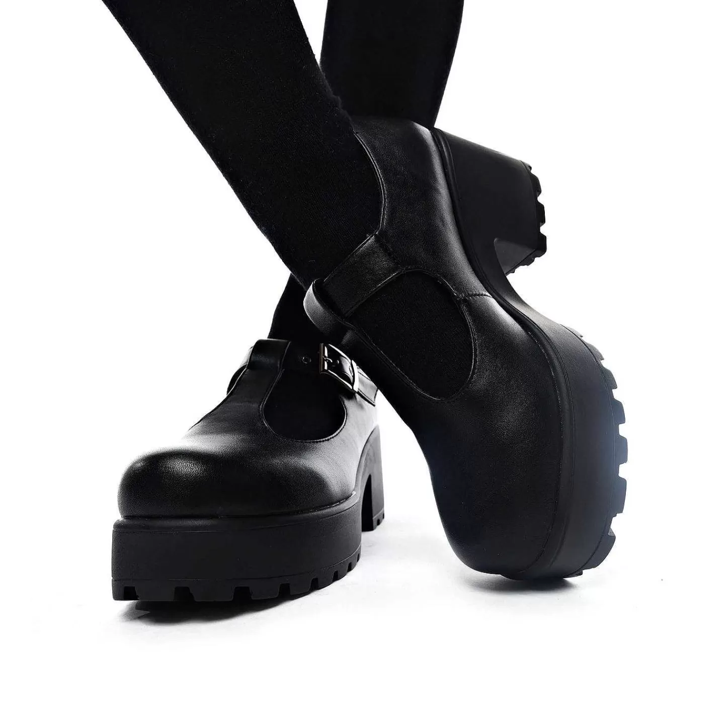Cheap Czarne Buty Mary Jane Na Grubej Platformie Damskie Czarnej Mary Janes