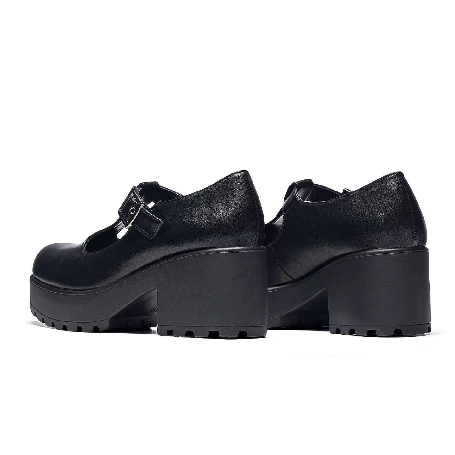Shop Czarne Buty Mary Jane Na Grubej Platformie Damskie Maryjane