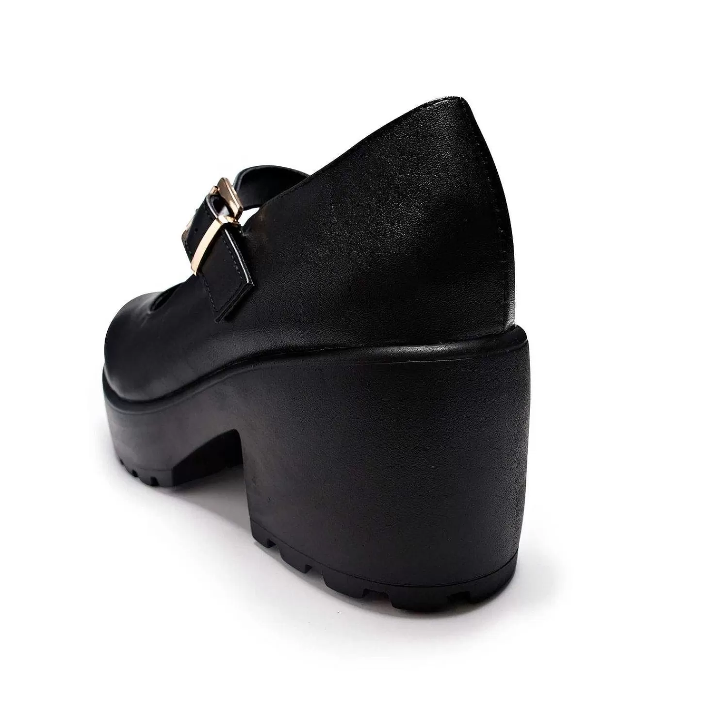 New Czarne Buty Mary Jane Na Grubej Platformie Damskie Mary Janes Na Obcasie