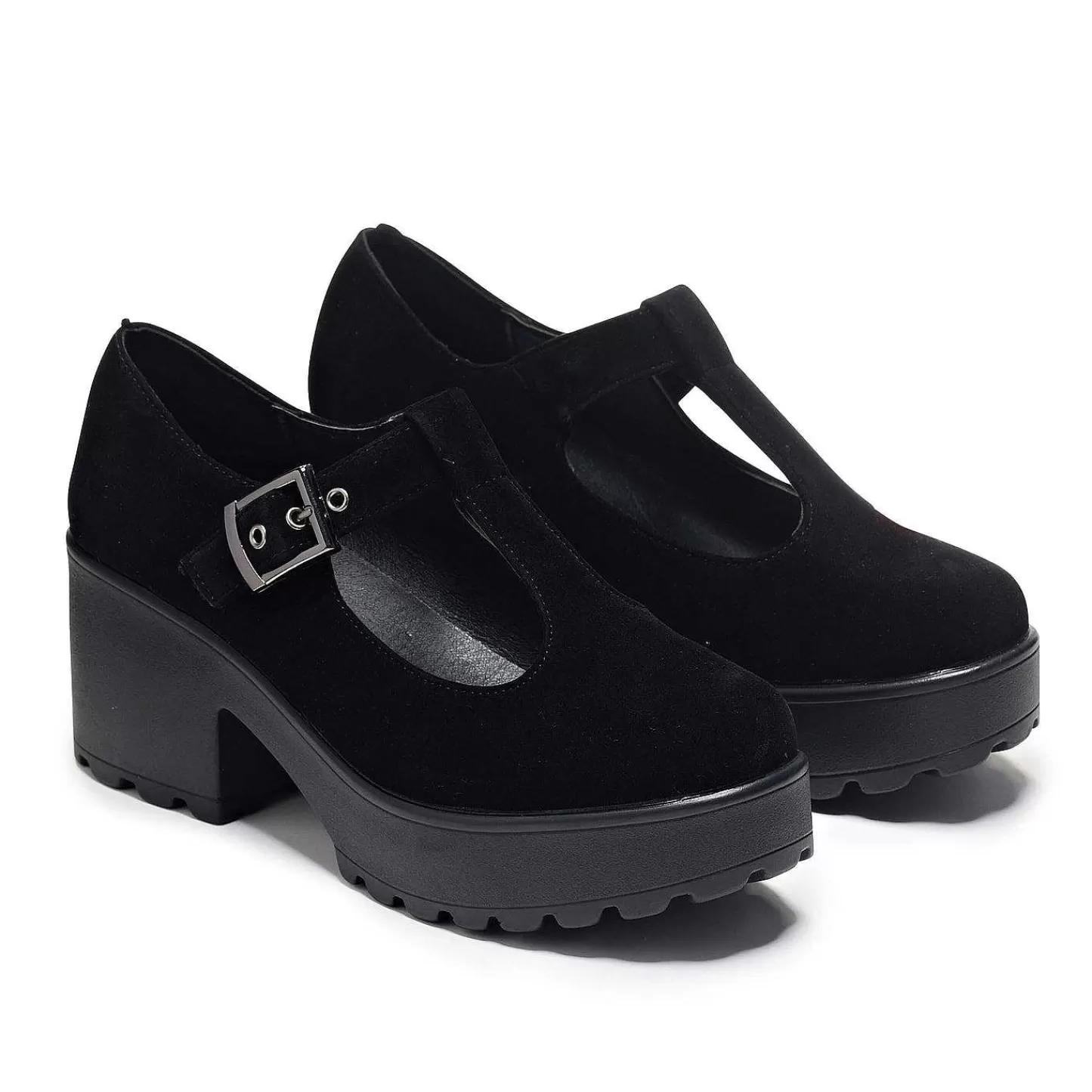 Fashion Czarne Buty Mary Jane Sai „Edycja Zamszowa" Damskie Czarnej Mary Janes