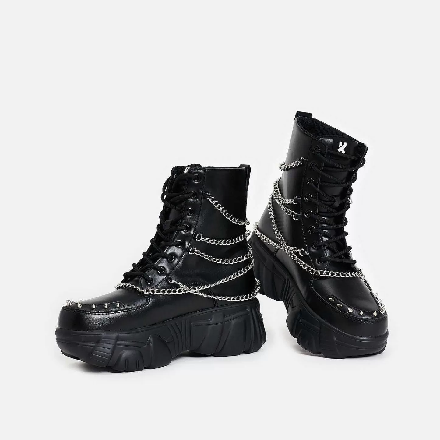 Clearance Czarne Buty Mystic Charm Z Koscia Catch Damskie Grube Buty