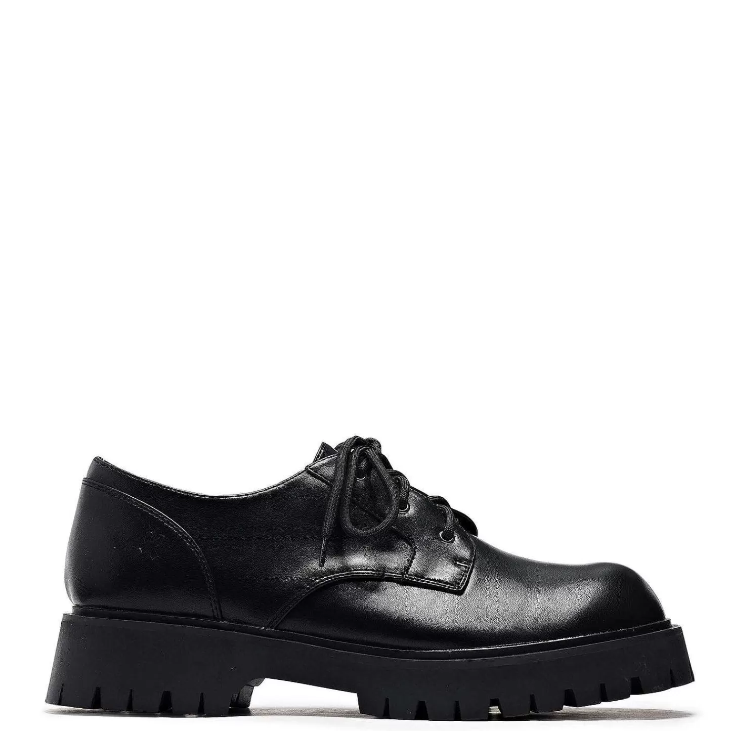 Clearance Czarne Sznurowane Buty Męskie Pinemoon Męskie Buty Sznurowane