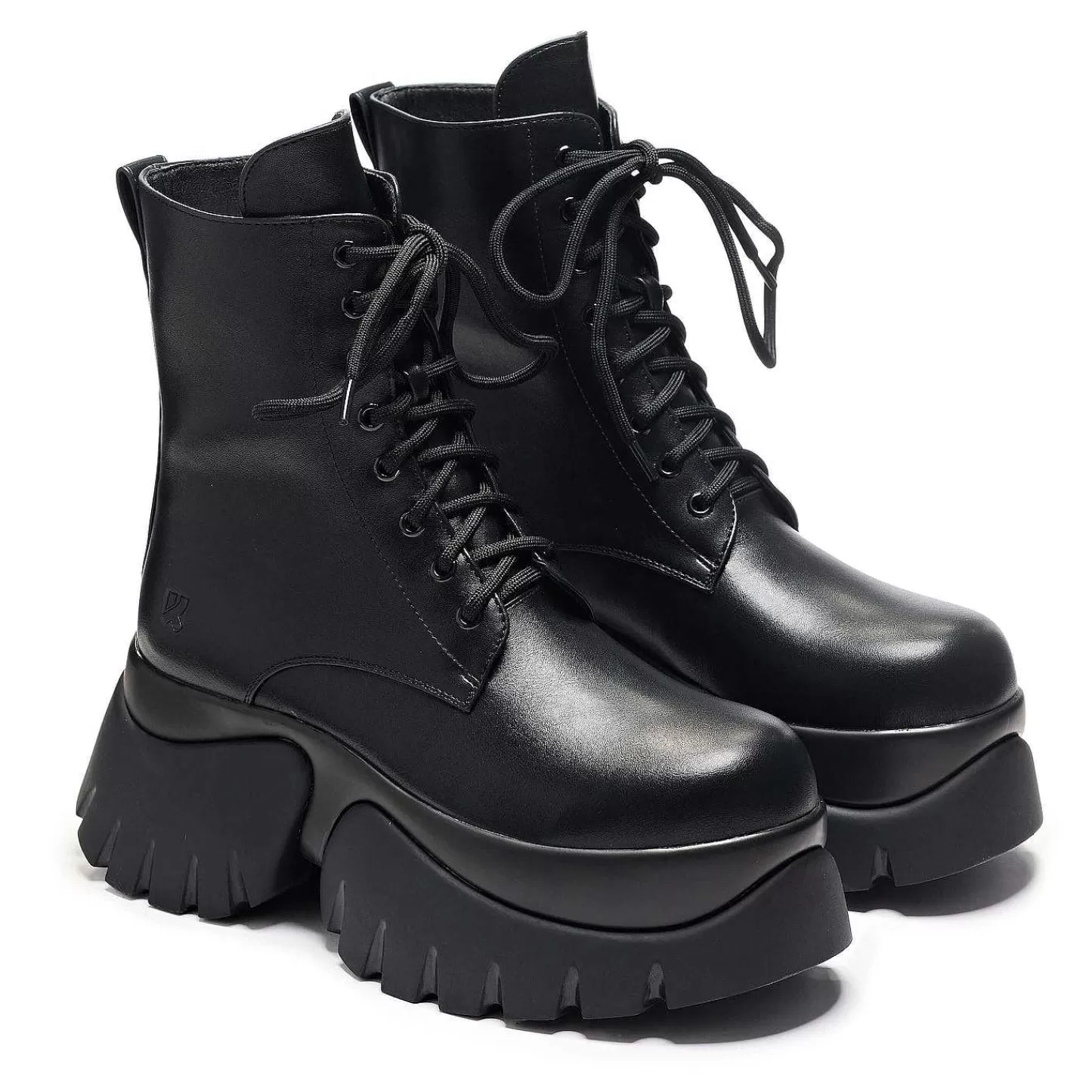 Flash Sale Czarne Sznurowane Buty Rancor Vilun Damskie Buty Do Kostki