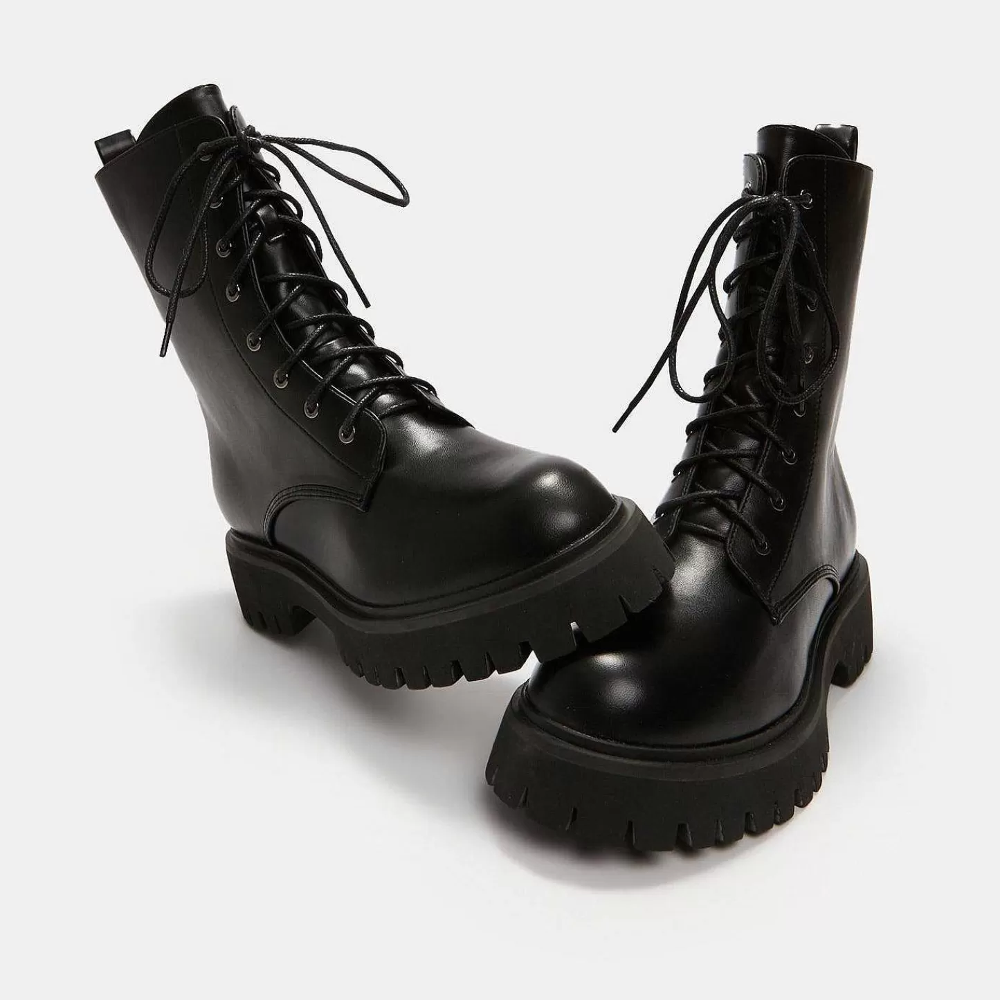 Sale Czarne Sznurowane Buty Wojskowe Anchor Damskie But Wojskowy