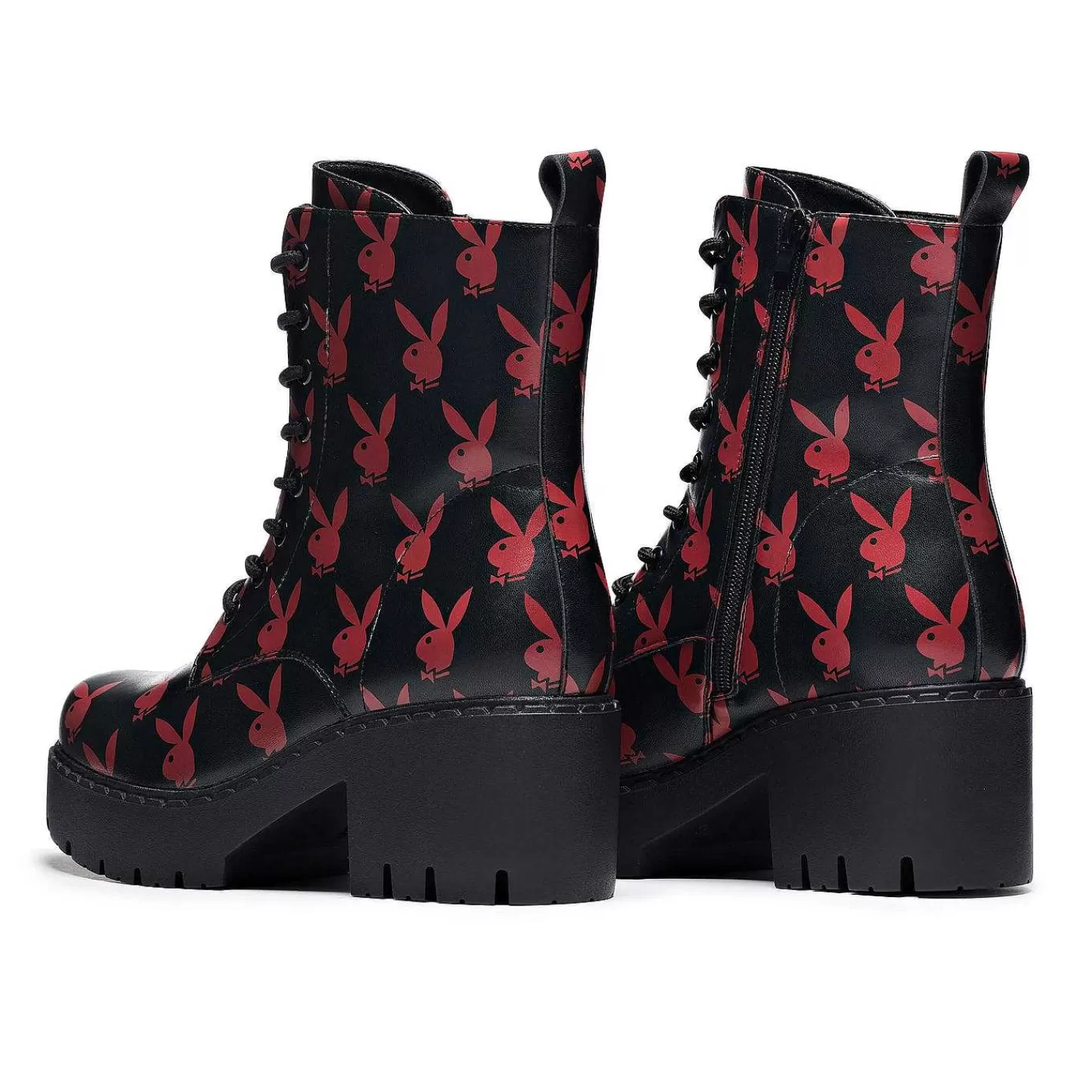 Clearance Czerwone Buty Switch Playboy Reprise | Kolekcja Playboya X Koi Damskie Buty Platformowe