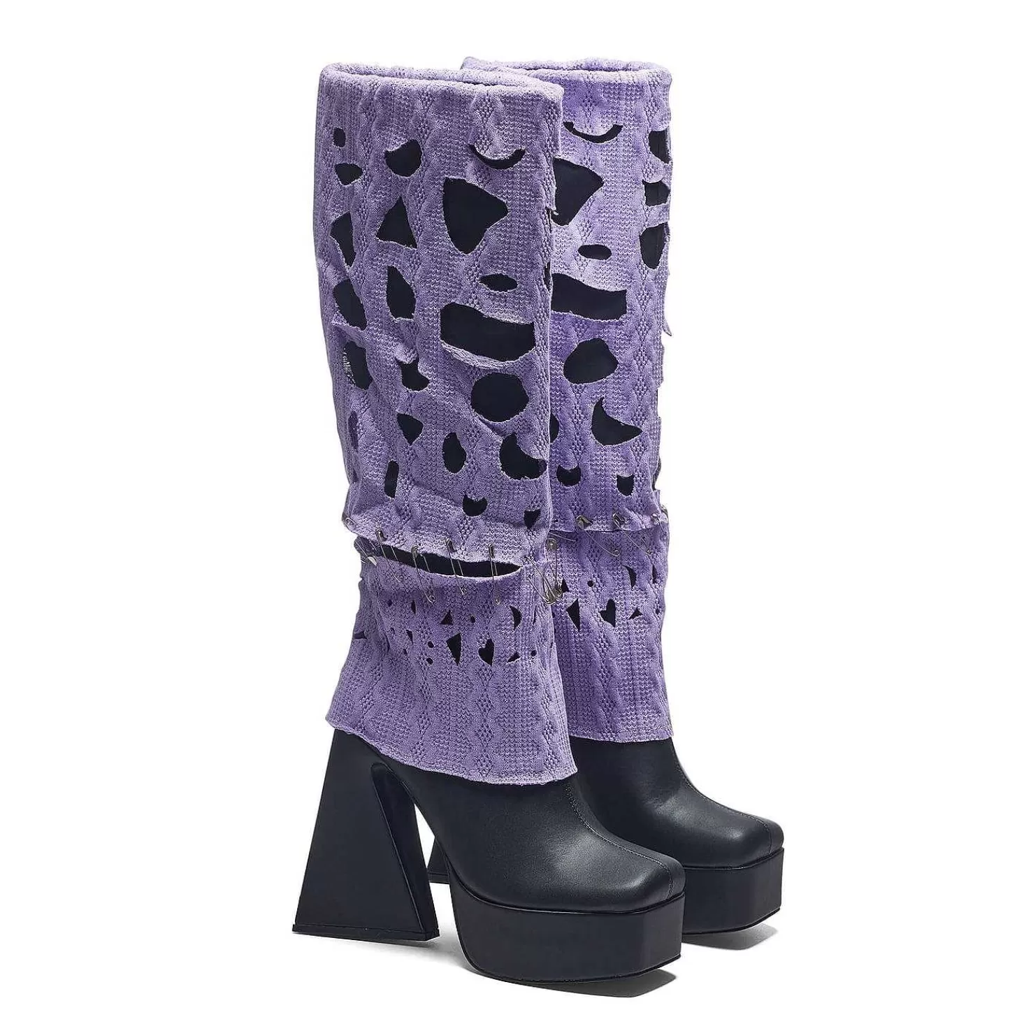 Online Dlugie Buty Na Obcasie Jam Monster - Fioletowe Damskie Buty Na Obcasie