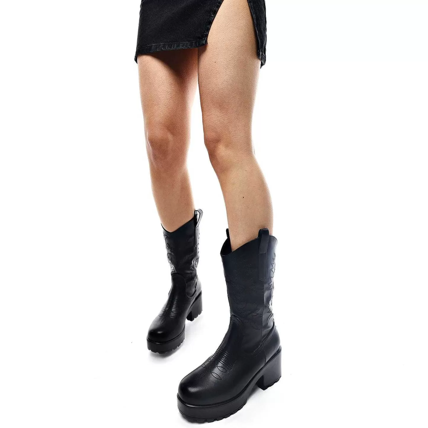 Cheap Dlugie, Masywne Buty Zachodnie Wintu Damskie Dlugi But