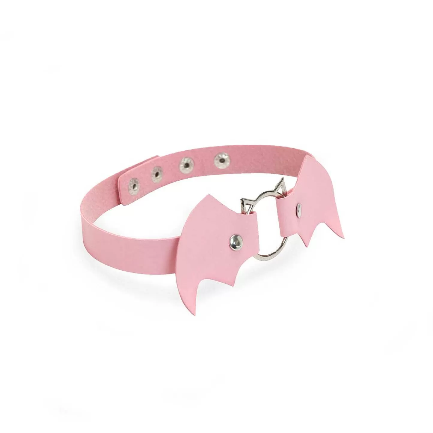 Fashion Kawaii Baby Pink Bat Choker Damskie Naszyjniki