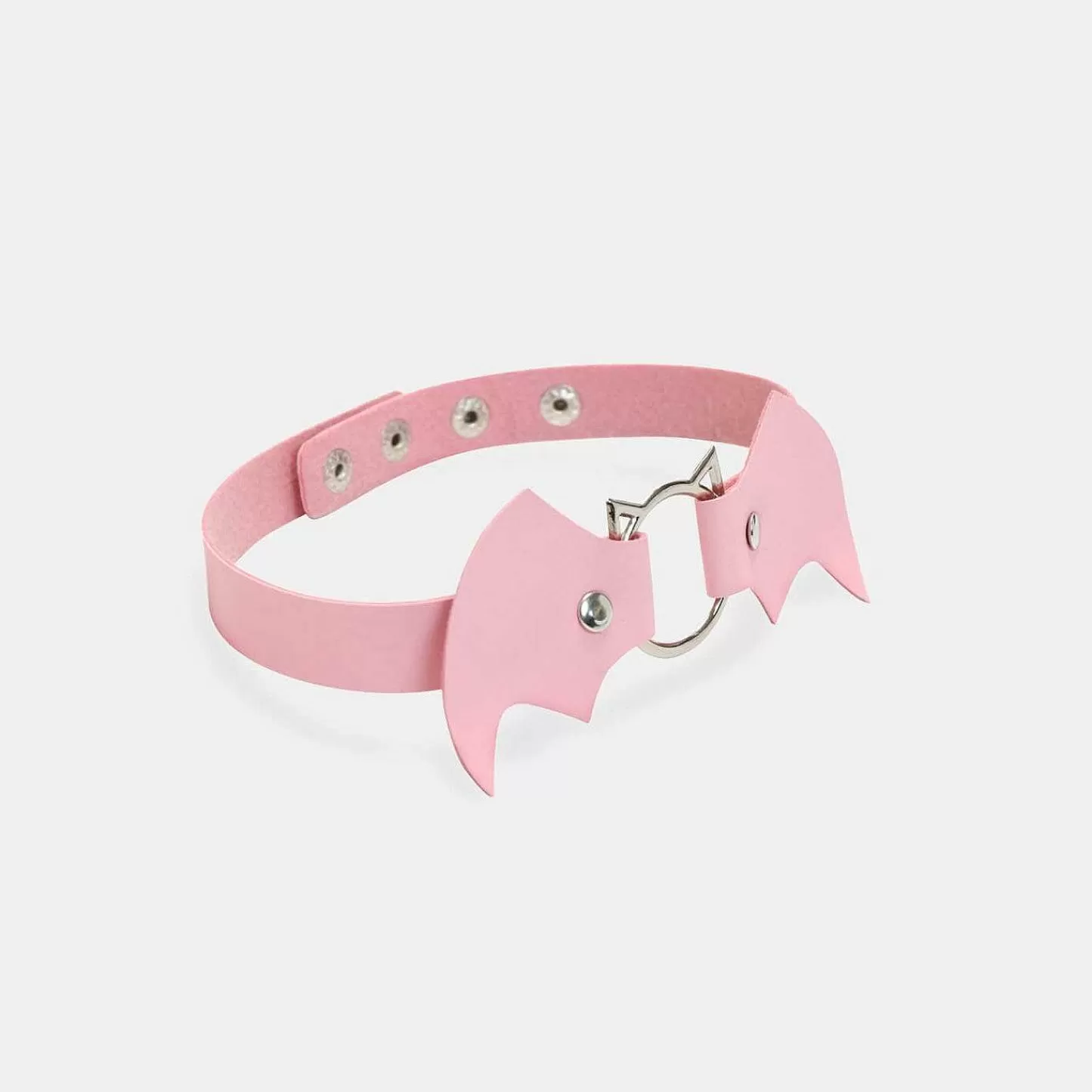 Fashion Kawaii Baby Pink Bat Choker Damskie Naszyjniki