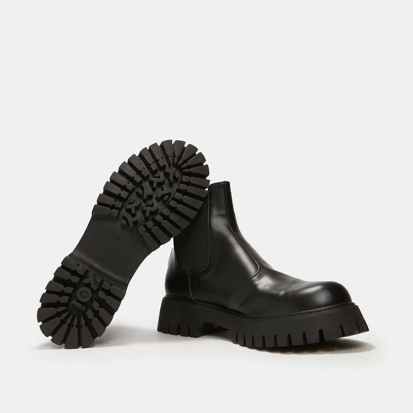 Online Męskie Buty Chelsea New Horizon Męskie Czarne Buty
