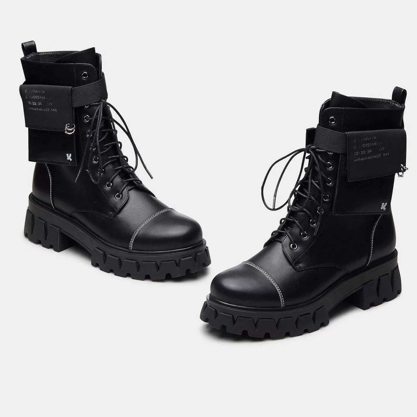 Flash Sale Męskie Buty Cyber Fallout Banshee Męskie Czarne Buty