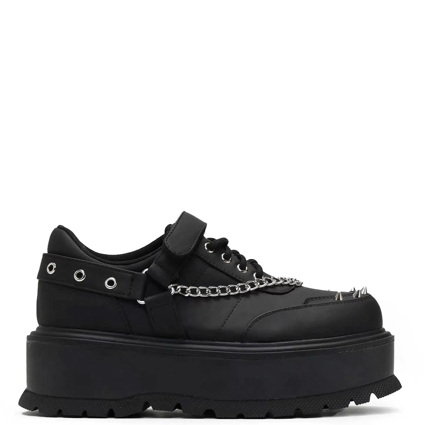 Clearance Męskie Czarne Buty Na Platformie Retrograde Rebel Męskie Zasznurować
