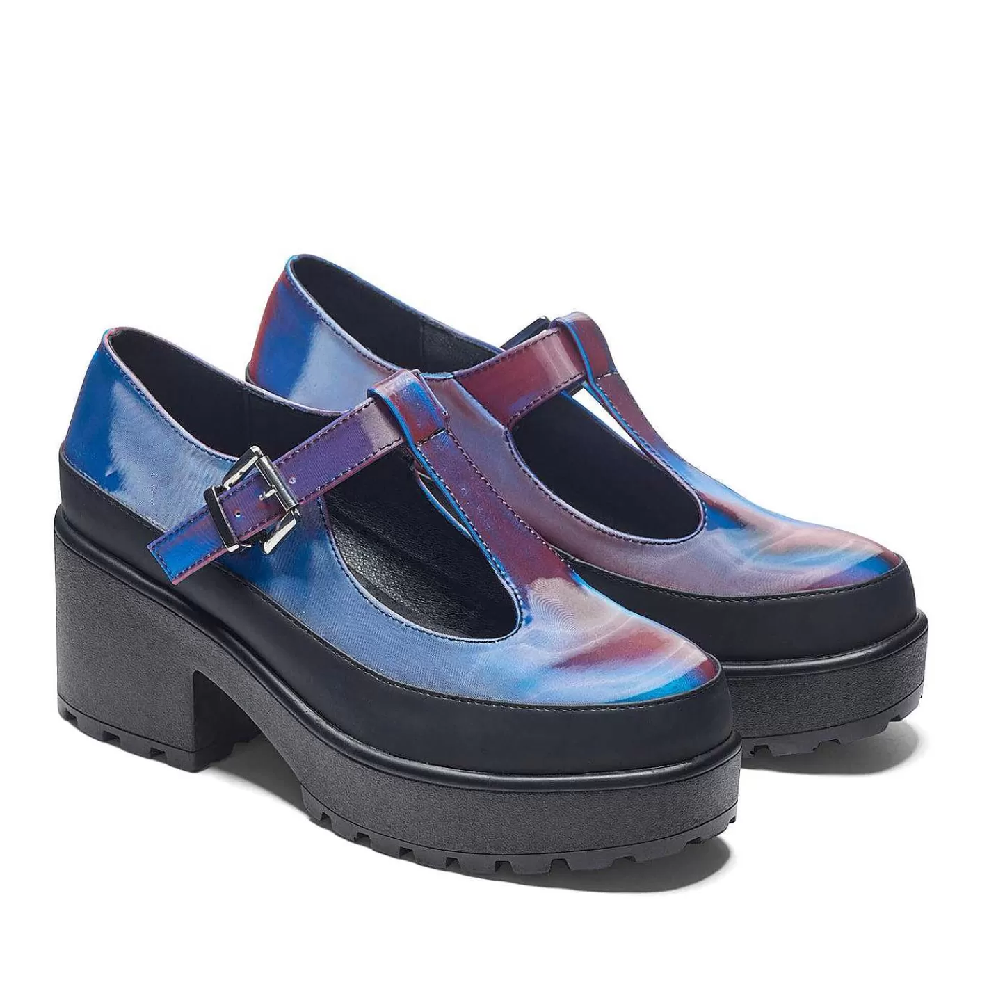 Fashion Opalizujace Buty Mary Jane Sai „Edycja Baniek Mydlanych" Damskie Kolorowe Mary Janes