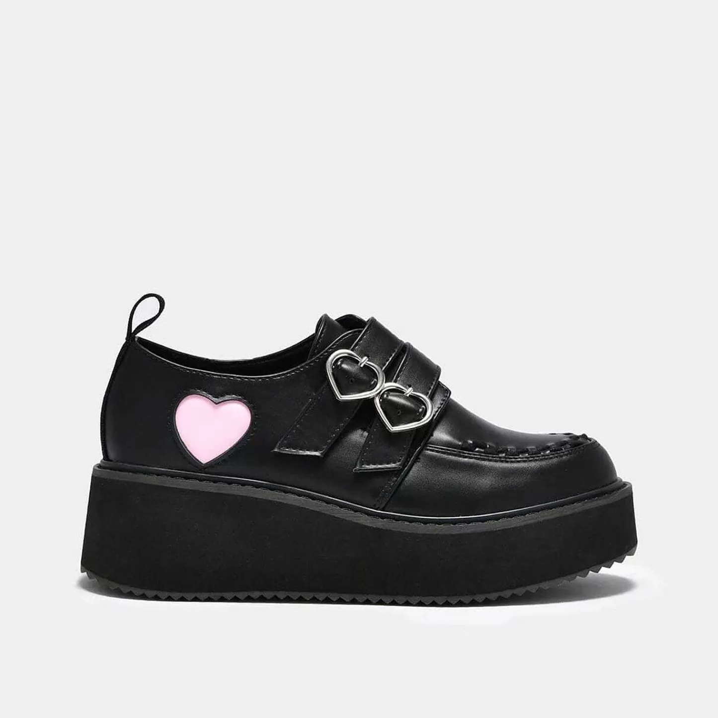 Best Sale Rozowe Buty Na Platformie Pothos Heart Wave Damskie Gruba Platforma