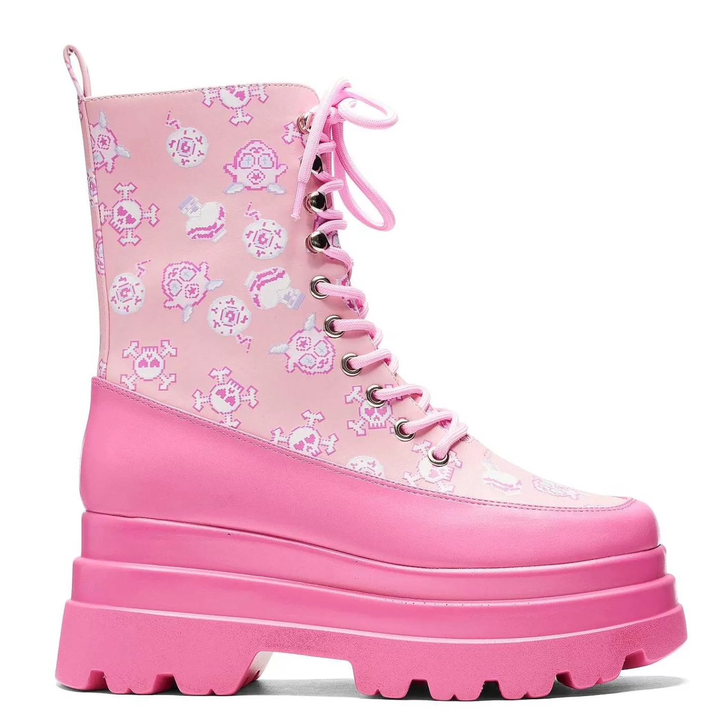 Hot Rozowe Buty Z Trojzebem Magic Yami Damskie Grube Buty