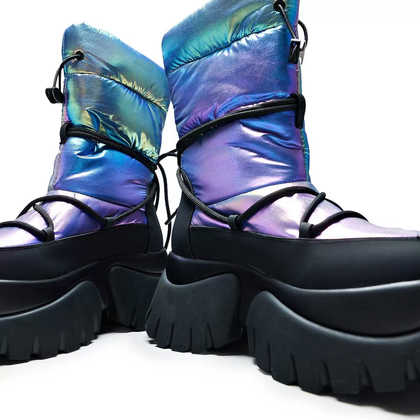 Hot Sniegowce A Glass Mirage - Rainbow | Obuwie Koi Damskie Buty Platformowe