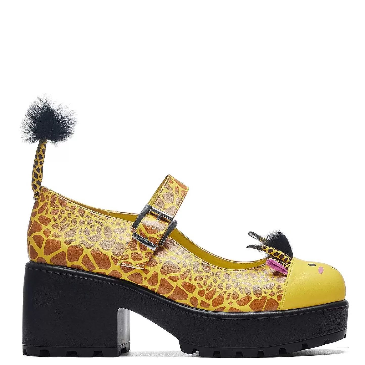 Cheap Tira Mary Janes „Edycja Wypasanej Zyrafy" | Obuwie Koi Damskie Kolorowe Mary Janes