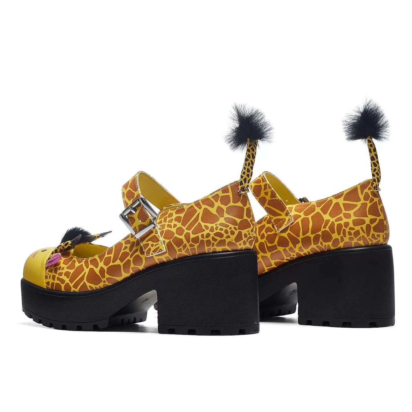 New Tira Mary Janes „Edycja Wypasanej Zyrafy" | Obuwie Koi Damskie Zwierzę Mary Janes
