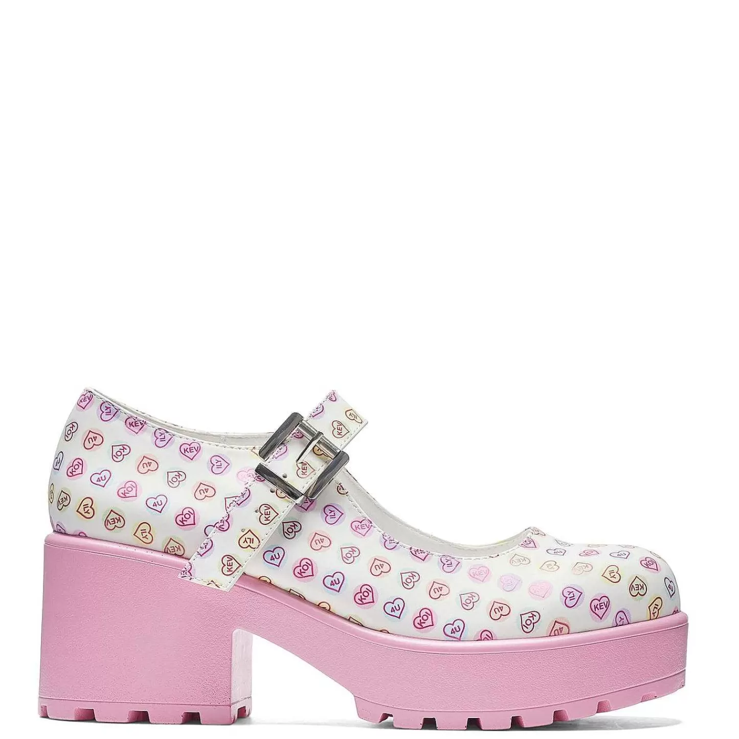 Shop Tira Mary Janes „Koi Love Hearts Edition" Damskie Kolorowe Mary Janes