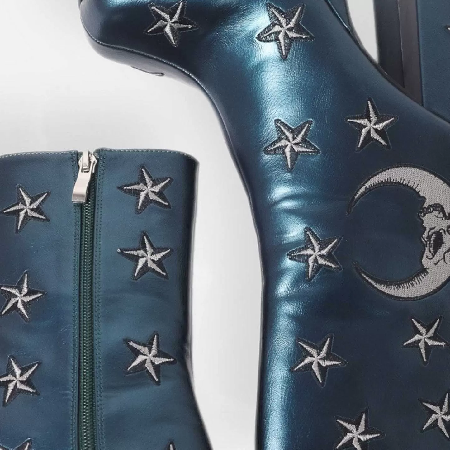 Outlet Turkusowe Buty Na Obcasie Dreams Of Mooncraft Damskie Buty Na Obcasie