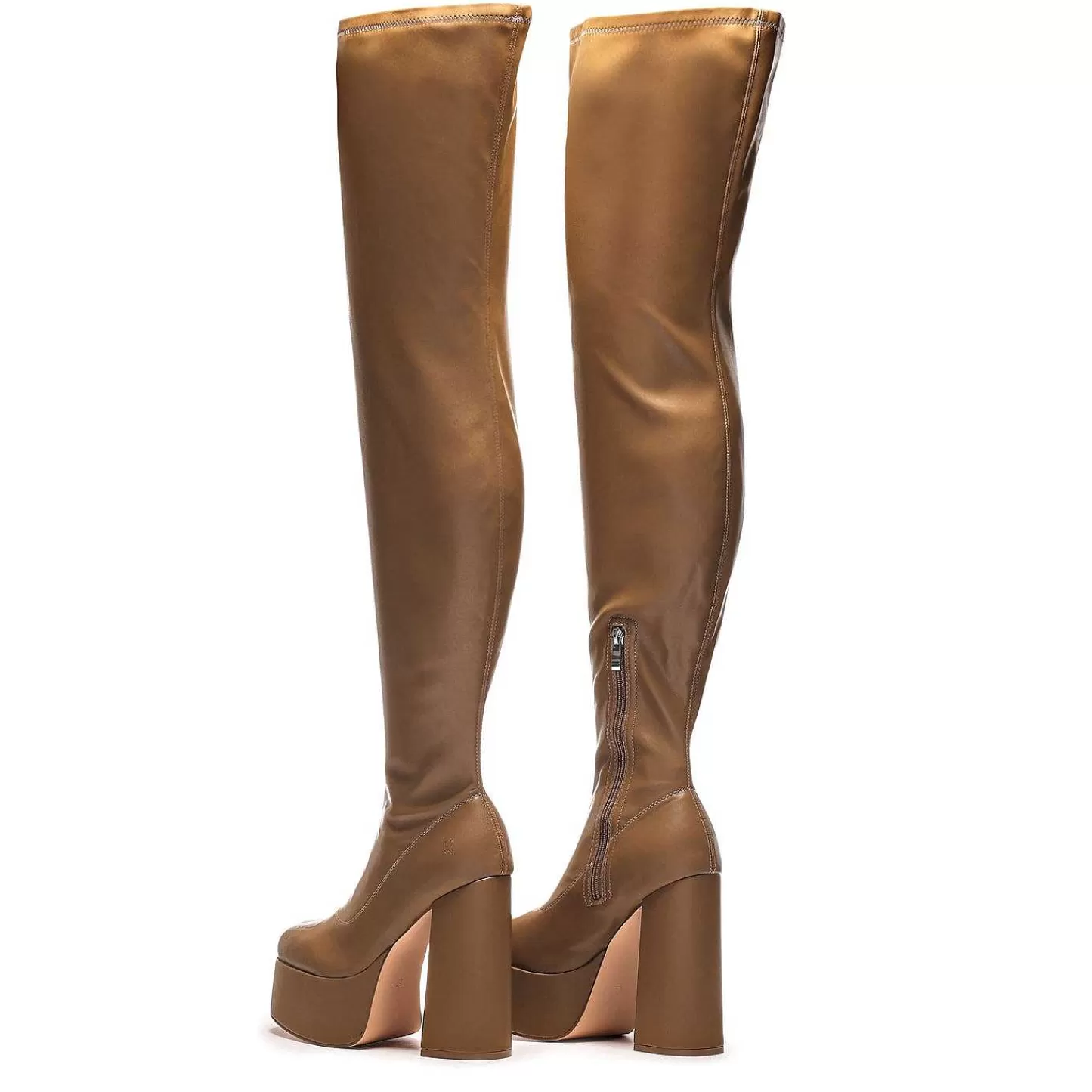 Cheap Wysokie Buty Za Kolano The Redemption Khaki Damskie Rozruch Platformy