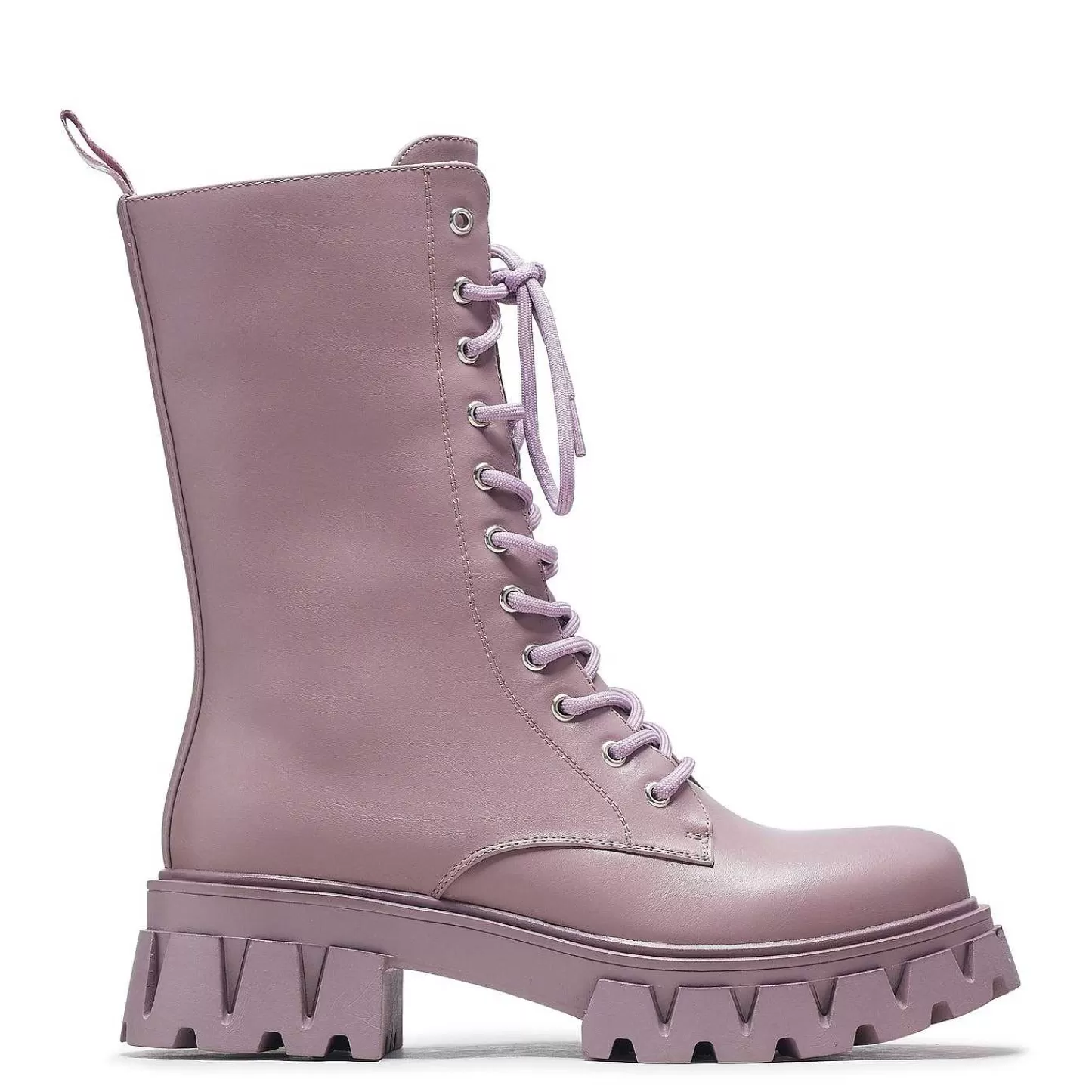 Store Wysokie Sznurowane Botki Siren - Berry Damskie Buty Na Lydke